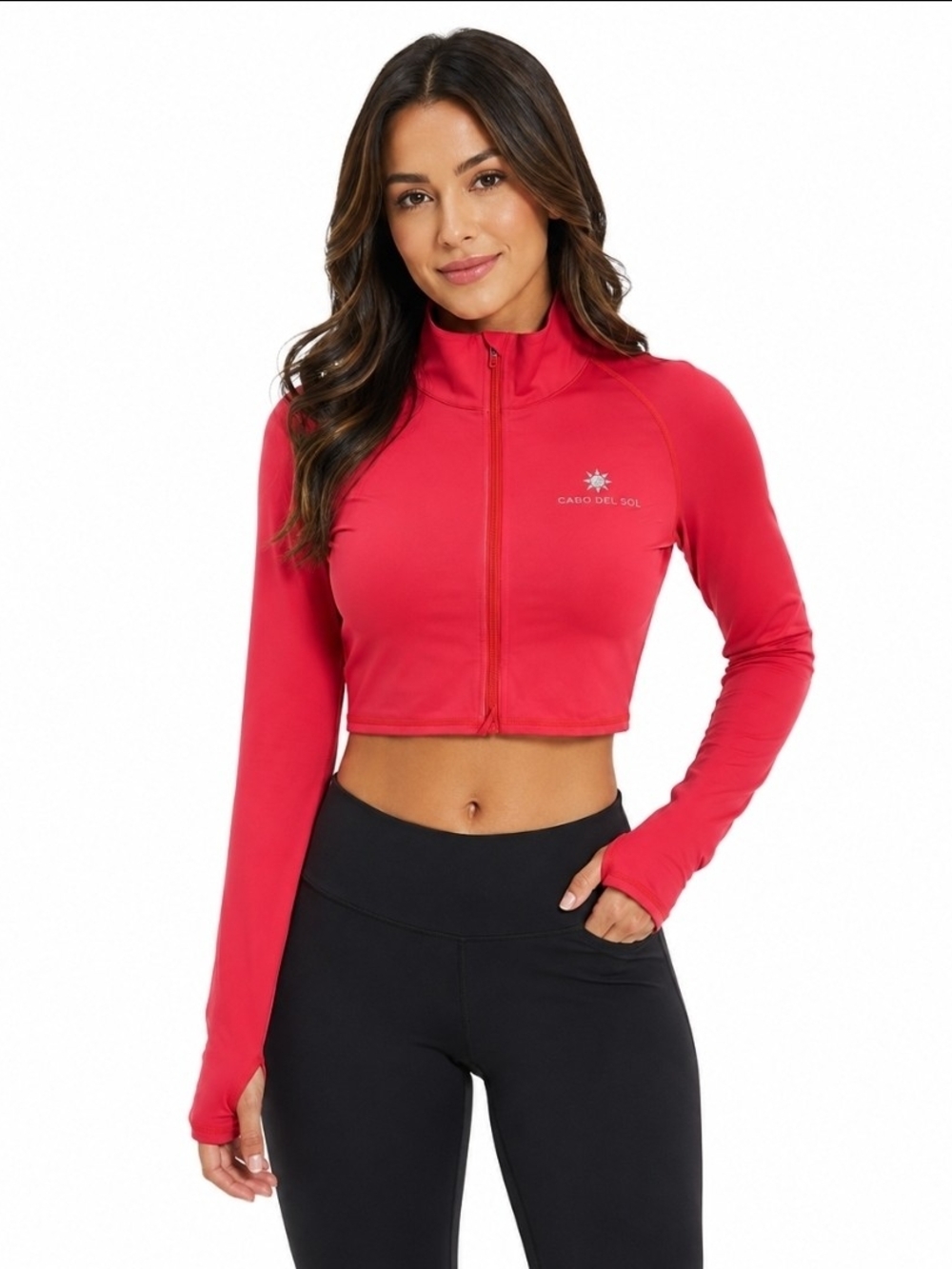 bloq UV Active Zip Jacket in Bright Pink